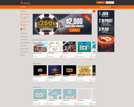 Screenshot Ignition Casino European Blackjack