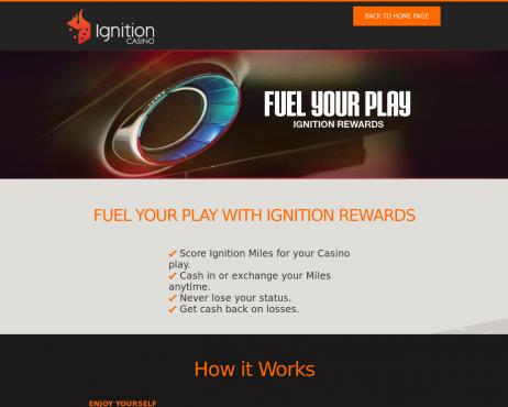 Screenshot Ignition Casino Rewards